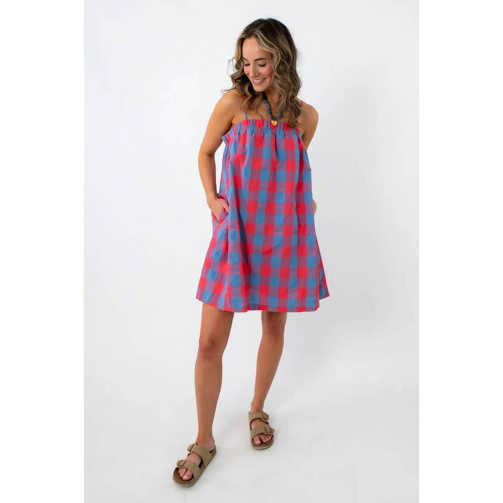NEW WISHLIST americana babe mini dress in plaid - Picture 3 of 5
